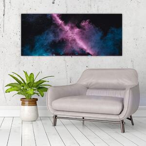 Slika - Rožnato moder dim (120x50 cm)