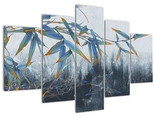 Slika - Bambus na steni (150x105 cm)