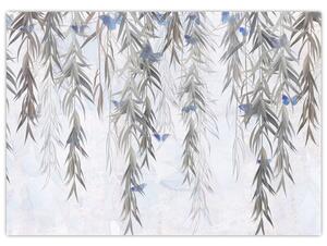 Slika - Vrbove vejice z metulji (70x50 cm)