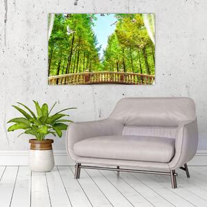 Slika - Pogled na gozd (90x60 cm)