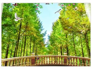 Slika - Pogled na gozd (70x50 cm)