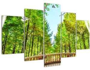 Slika - Pogled na gozd (150x105 cm)