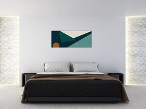 Slika - kubistična abstrakcija (120x50 cm)