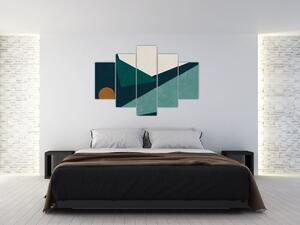 Slika - kubistična abstrakcija (150x105 cm)