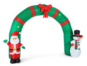 OneConcept Merry Welcome,250 cm, božićna dekoracija na napuhavanje, božińa vrata, LED