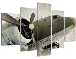 Slika - Staro propelersko letalo (150x105 cm)