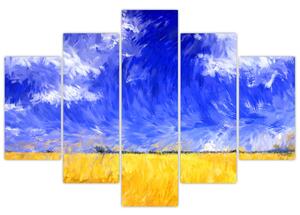 Slika - Oljna slika, Zlato polje (150x105 cm)