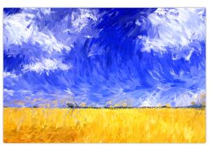 Slika - Oljna slika, Zlato polje (90x60 cm)