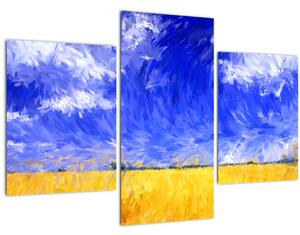 Slika - Oljna slika, Zlato polje (90x60 cm)