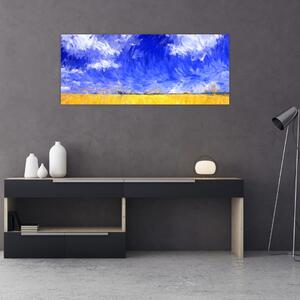 Slika - Oljna slika, Zlato polje (120x50 cm)