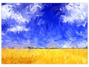Slika - Oljna slika, Zlato polje (70x50 cm)