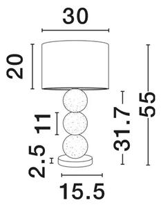 CHAMOIS STOLNA LAMPA BIJELA LED E27 1x12Watt 100-240 Volt NL9001066