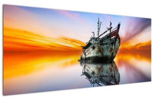 Slika - Zora nad brodolomcem (120x50 cm)