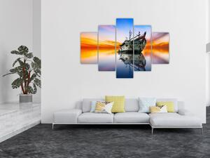 Slika - Zora nad brodolomcem (150x105 cm)