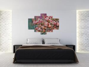 Slika - Oljna slika, Cvetoča sakura (150x105 cm)