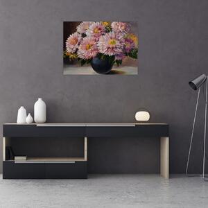 Slika - Oljna slika, Rože v vazi (70x50 cm)