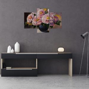 Slika - Oljna slika, Rože v vazi (90x60 cm)