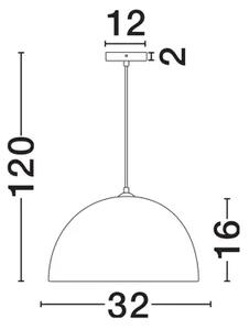 TALCUM VISILICA CRNA LED E27 1x12Watt 100-240Volt IP20 Bulb Excluded NL9001072