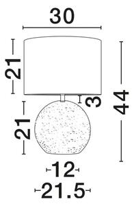 NAGOMI STOLNA LAMPA BEŽ LED E27 1x12Watt 100-240Volt IP20 Bulb NL9001068
