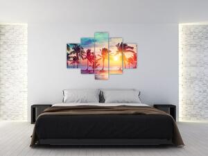 Slika - Tropski sončni zahod (150x105 cm)