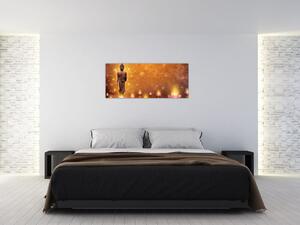 Slika - Buda v zlatih bleščicah (120x50 cm)