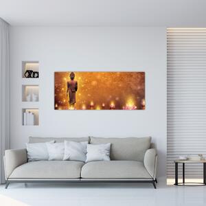 Slika - Buda v zlatih bleščicah (120x50 cm)