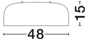 PERLETO PLAFONSKA SVJETILJKA E27 IP20/MATT CRNA NL526806