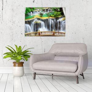 Slika - Pogled na čarobne slapove (70x50 cm)