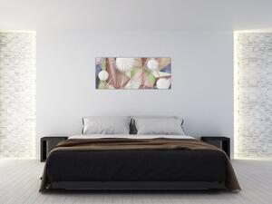 Slika - 3D abstrakcija v pastelnih barvah (120x50 cm)