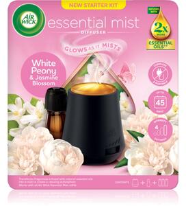 Air Wick Aroma Mist White Peony & Jasmine Blossom aroma difuzer s punjenjem + baterija 1 kom
