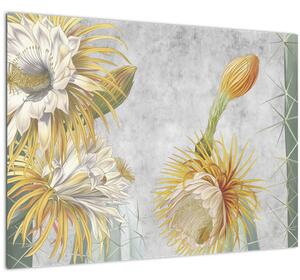 Slika - Cvetoči kaktusi (70x50 cm)