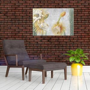 Slika - Cvetoči kaktusi (90x60 cm)