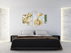 Slika - Cvetoči kaktusi, vintage (150x105 cm)