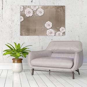Slika - Draperija z rožami (90x60 cm)
