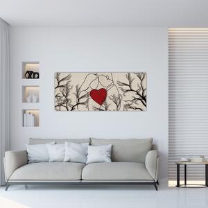 Slika - Zaljubljeni par (120x50 cm)