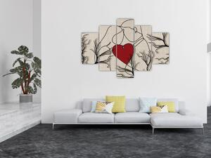 Slika - Zaljubljeni par (150x105 cm)
