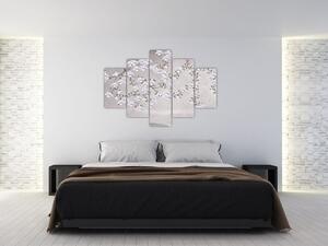Slika - Rože v sivi pokrajini (150x105 cm)