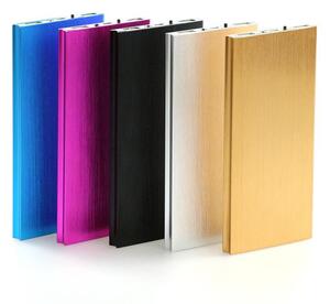USB 2x PowerBank 20000Mah + LED svjetiljka tanka crna