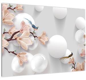 Staklena slika - Pomlad (70x50 cm)