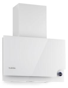 Klarstein Amelia, kuhinjska napa, 123 W, 60 x 47 x 23,5 cm, LED okretni regulator osjetljiv na dodir, bijela