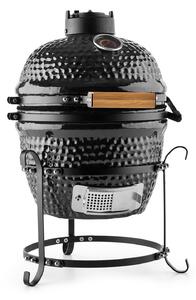 Klarstein Princesize, kamado roštilj, keramički, 11", dimljenje, roštilj, sporo kuhanje, crni