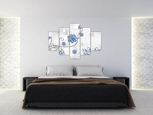 Slika - Modri ​​labodi (150x105 cm)