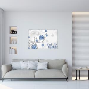 Slika - Modri ​​labodi (90x60 cm)