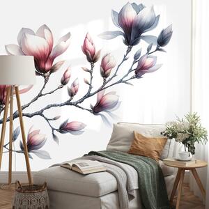 Fototapeta nježne magnolije na bijeloj pozadini