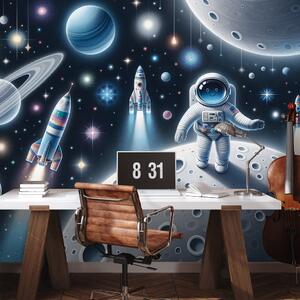 Tapeta dječji svemir s astronautima