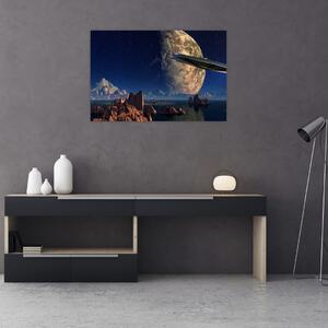 Slika - Dolazak vanzemaljaca (90x60 cm)