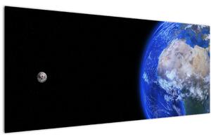 Slika Mjeseca i Zemlje (120x50 cm)