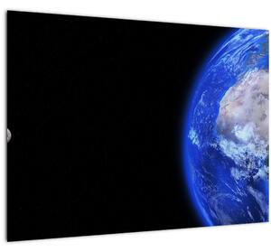 Staklena slika Mjeseca i Zemlje (70x50 cm)