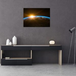 Slika planeta Zemlje iz svemira (70x50 cm)