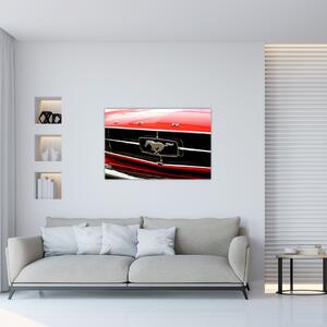 Slika - Detalj crvenog automobila (90x60 cm)